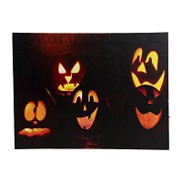 Northlight Led Silly And Spooky Jack-O-Lanterns Canvas Art