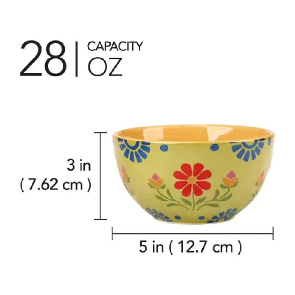 Certified International Spice Love 4-pc. Earthenware Ice Cream Bowl
