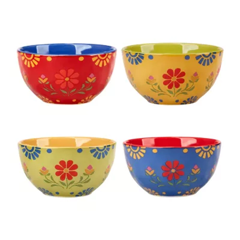 Certified International Spice Love 4-pc. Earthenware Ice Cream Bowl
