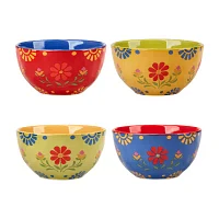 Certified International Spice Love 4-pc. Earthenware Ice Cream Bowl