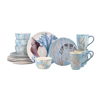 Certified International Beyond The Shore 16-pc. Earthenware Dinnerware Set