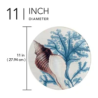 Certified International Beyond The Shore 4-pc. Earthenware Dinner Plate