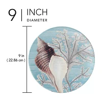 Certified International Beyond The Shore 4-pc. Earthenware Salad Plate