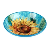 Certified International Golden Sunflowers Serving Bowl