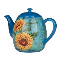 Certified International Golden Sunflowers Teapot