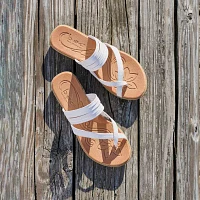 BOC by Born Womens Alisha Criss Cross Strap Flat Sandals