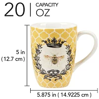 Certified International French Bees 4-pc. Coffee Mug