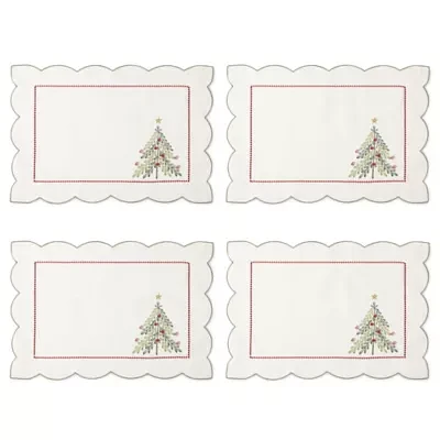 Homewear Caroline Christmas Embroidered Placemats