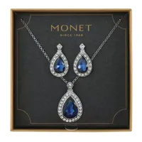 Monet Jewelry Pendant Necklace And Drop Earring 2-pc. Jewelry Set