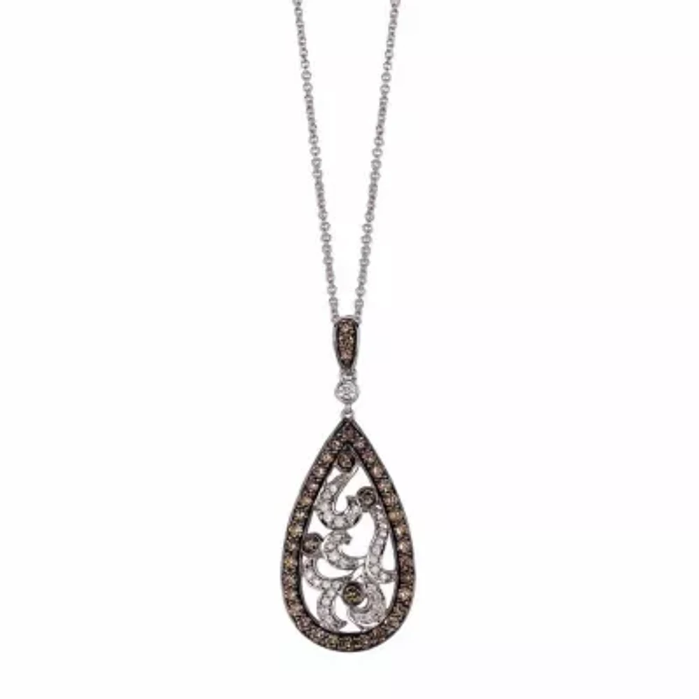 Le Vian® Grand Sample Sale™ Pendant featuring Chocolate Diamonds® Vanilla Diamonds® set in 14K Vanilla Gold®