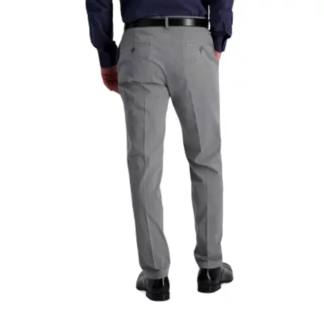 Haggar Mens Slim Fit Flat Front Pant