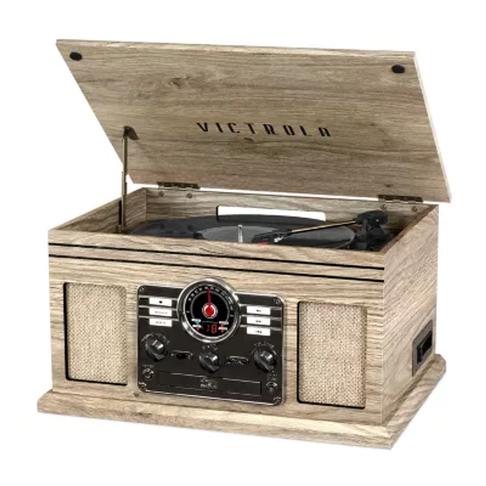 Victrola VTA-200B Wooden 6-In-1 Nostalgic Classic Turntable with Bluetooth