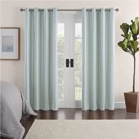 Eclipse Ambiance Geo Draft Stopper Energy Saving 100% Blackout Grommet Top Single Curtain Panel