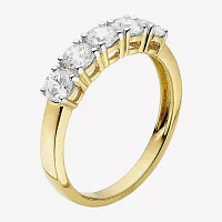 1 CT.T.W. Natural Diamond 10K Yellow Gold 5-Stone Wedding Band