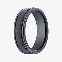 Mens Comfort Fit 7mm Black Cobalt Wedding Band