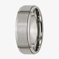 Mens 7mm Titanium Wedding Band