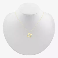 Womens 10K Gold Pendant Necklace