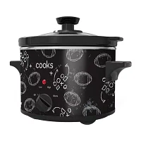 Cooks 1.5 Quart Football Print Slow Cooker