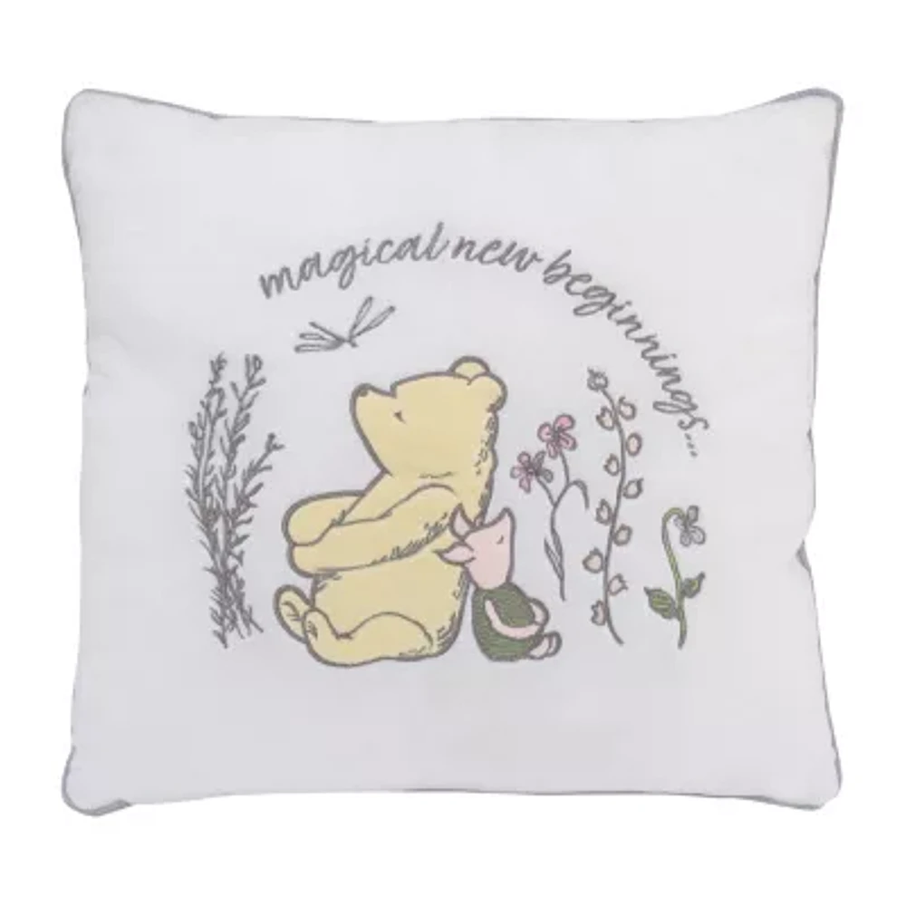 Disney Collection Winnie The Pooh Square Throw Pillow