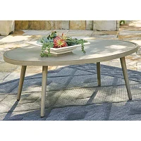 Signature Design by Ashley Swiss Valley Weather Resistant Patio Coffee Table