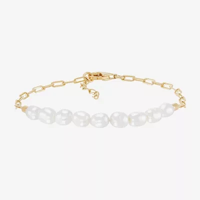 Dyed White Cultured Freshwater Pearl Strand Bracelets