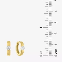 Diamond Addiction (G-H / I1-I2) 1/3 CT. T.W. Lab Grown White Diamond 10K Gold Round Hoop Earrings