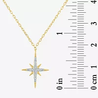 Yes, Please! North Star (G-H / I1-I2) Womens 2-pc. Diamond Accent Lab Grown White Diamond 14K Gold Over Silver Star Necklace Set