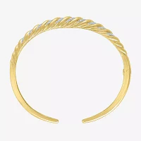 Diamond Addiction (G-H / I1-I2) Womens 1/10 CT. T.W. White Diamond 14K Gold Over Silver Cuff Bracelet