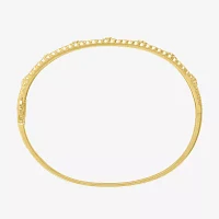 Diamond Addiction (G-H / I1-I2) North Star 1/10 CT. T.W. Lab Grown White Diamond 14K Gold Over Silver Sterling Silver Star Bangle Bracelet