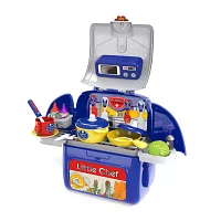 Kid Galaxy On The Go Backpack - Pretend Play Cooking Set