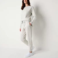 Xersion Womens Super Soft Fleece Mid Rise Tall Jogger Pant