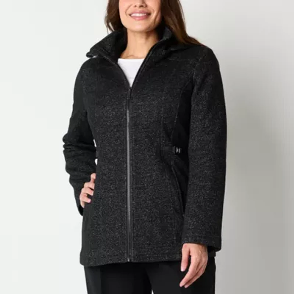 Liz Claiborne Womens Fleece Midweight Jacket