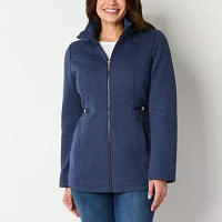 Liz Claiborne Womens Fleece Midweight Jacket