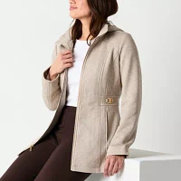 Liz Claiborne Womens Fleece Midweight Jacket