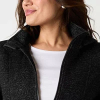 Liz Claiborne Womens Fleece Midweight Jacket