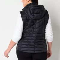 Liz Claiborne Plus Womens Puffer Vest