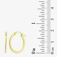 14K Gold Round Hoop Earrings