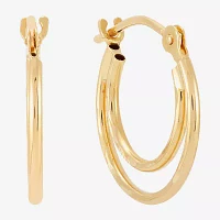 14K Gold 2 Pair Earring Set