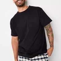 St. John's Bay Mens Short Sleeve Crew Neck Pajama Top