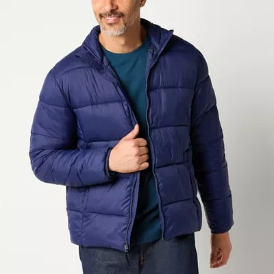 St. John's Bay Mens Adaptive Water Resistant Midweight Puffer Jacket