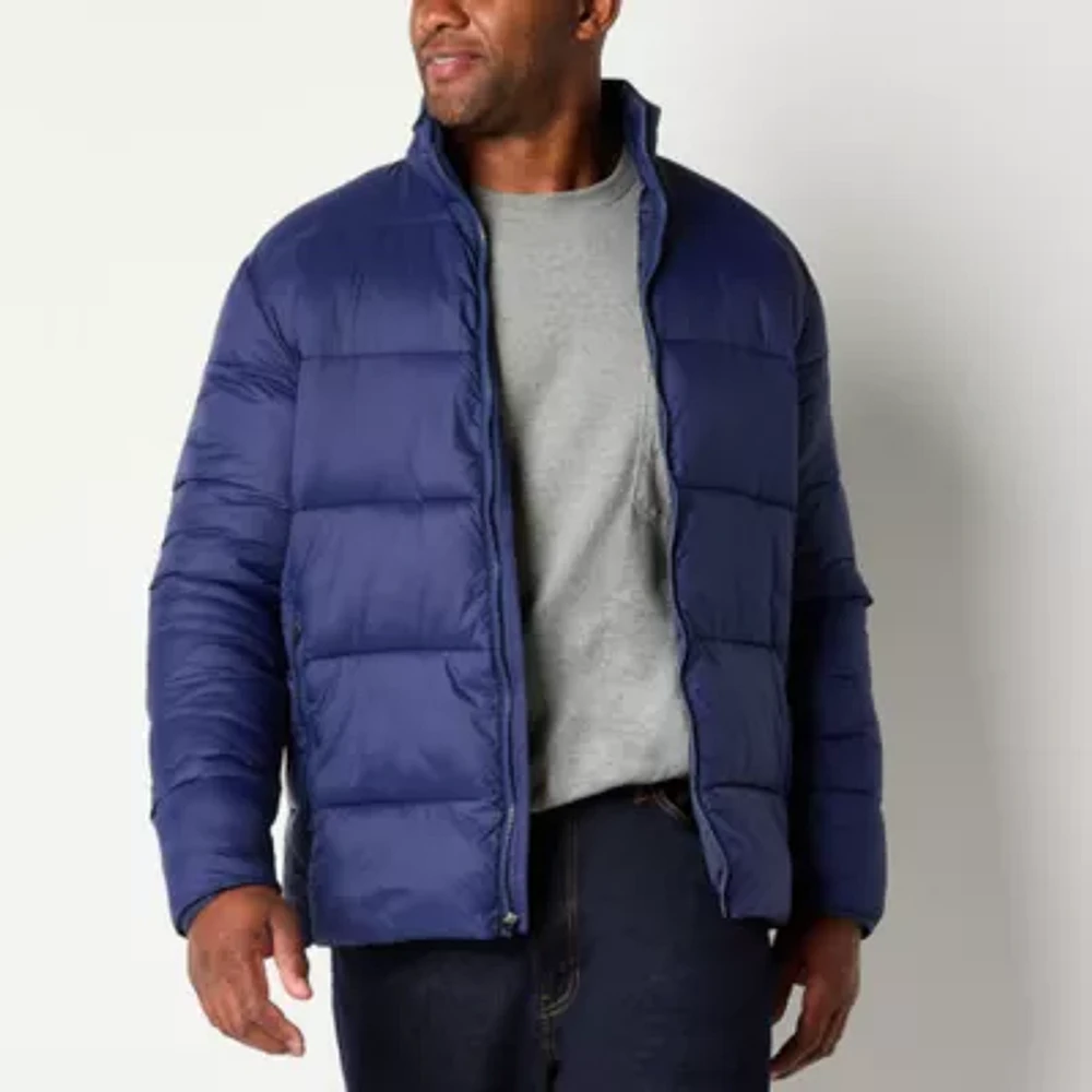 St. John's Bay Mens Adaptive Big and Tall Midweight Puffer Jacket