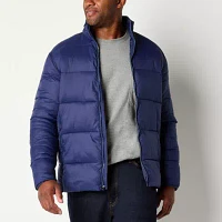 St. John's Bay Mens Adaptive Big and Tall Midweight Puffer Jacket