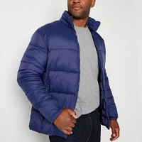 St. John's Bay Mens Adaptive Big and Tall Midweight Puffer Jacket