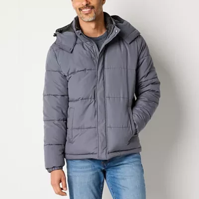 St. John's Bay Cold Weather Mens Lined Heavyweight Puffer Jacket