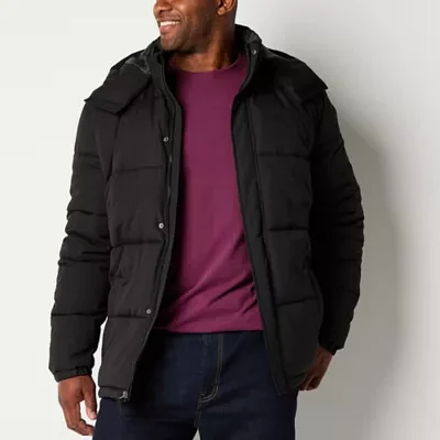 St. John's Bay Mens Big and Tall Lined Heavyweight Puffer Jacket