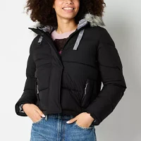 Maralyn And Me Hooded Heavyweight Womens Juniors Puffer Jacket