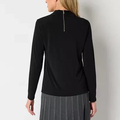 Liz Claiborne Womens Long Sleeve Blouse