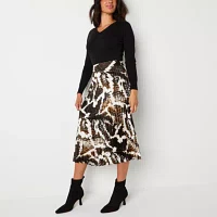 Worthington Womens Pleated Skirt