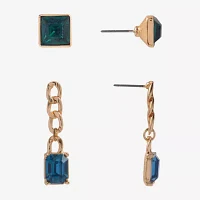 Mixit Gold Tone 2 Pair Earring Set