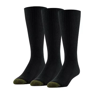 Gold Toe Fluffies 3 Pair Crew Socks Mens